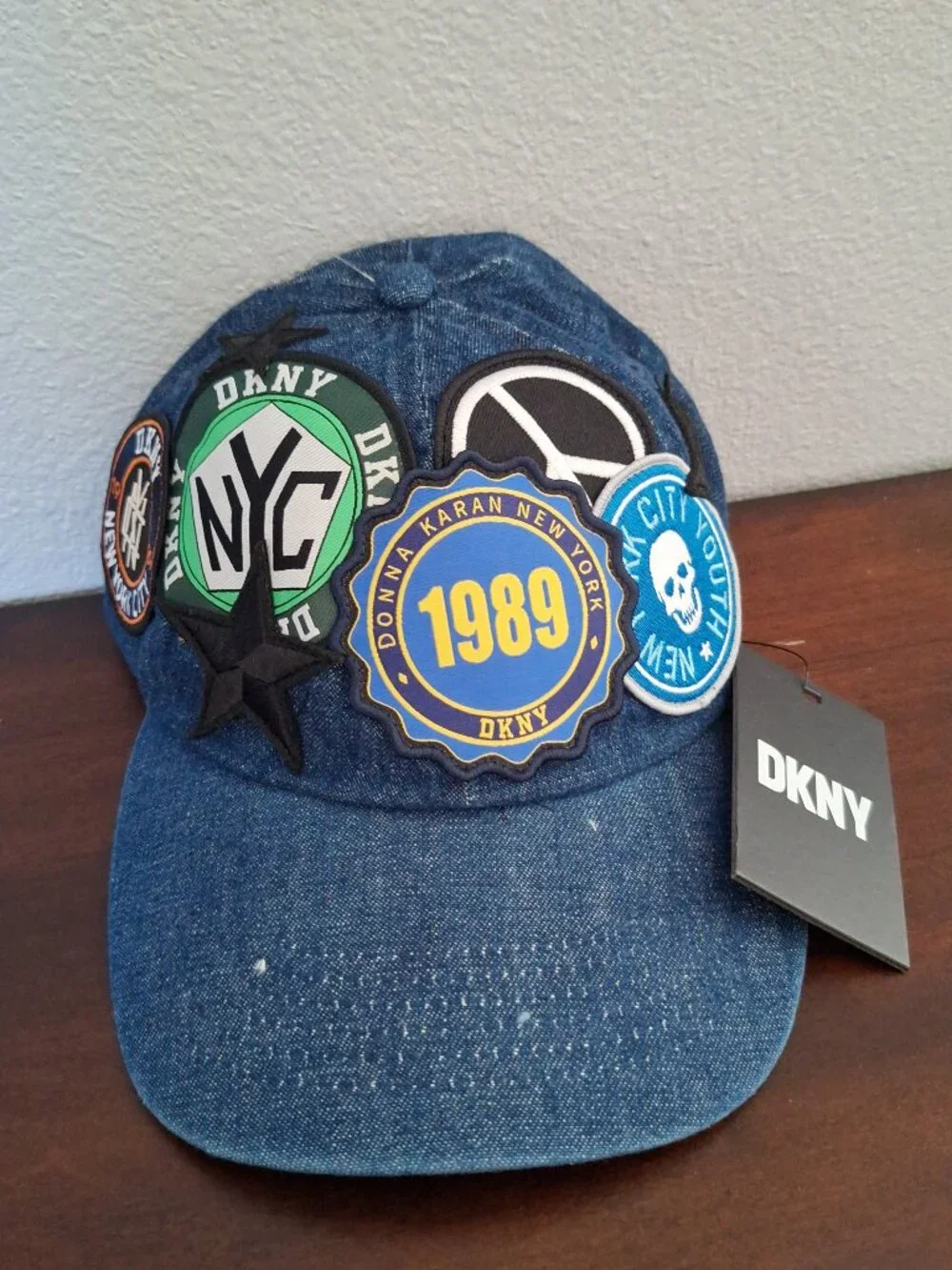 Women DKNY jean hat